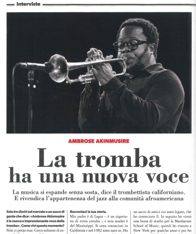 Intervista ad Ambrose Akinmusire su MUSICA JAZZ