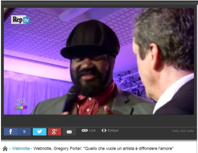 Gregory Porter a Webnotte: "La musica contro l'odio e la violenza"