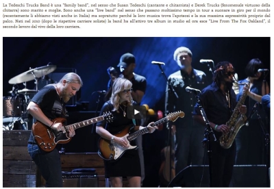 Recensione di "Live from the Fox Oakland" della Tedeschi Trucks Band su musicadalpalco.it