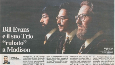 Marco Mangiarotti recensisce "On a Monday Evening" di Bill Evans su 'IL GIORNO'