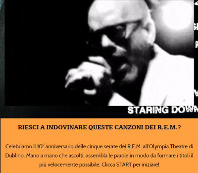 Conosci queste canzoni dei R.E.M.? Il quiz via web!