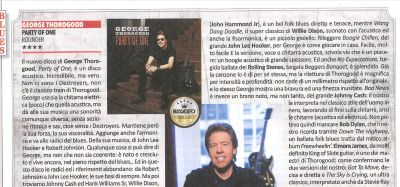 BUSCADERO premia con il massimo dei voti (ed una lunga, articolata recensione) 'PARTY OF ONE', il nuovo album di George Thorogood