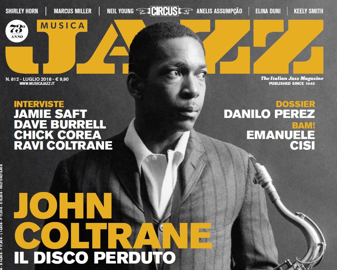 Musica Jazz dedica la copertina del numero di luglio a John Coltrane