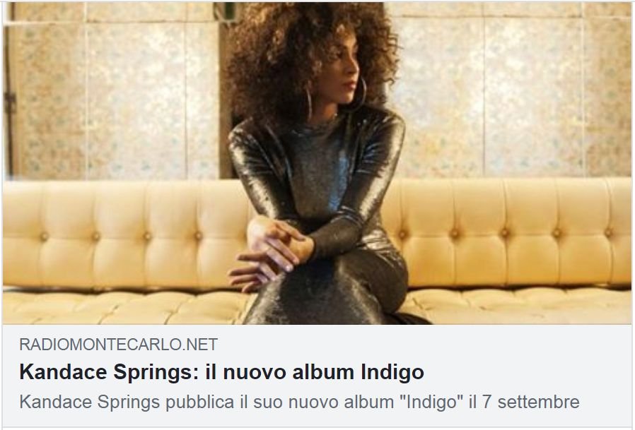 Kandace Springs è sul sito di Radio Monte Carlo