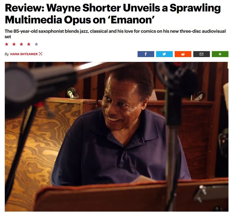 'Rolling Stone' parla di "Emanon," la straordinaria opera multimediale di Wayne Shorter