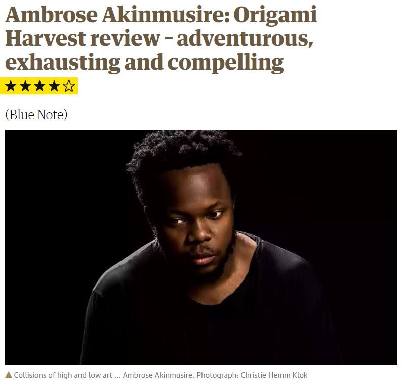 'The Guardian' recensisce "Origami Harvest" (Blue Note) di Ambrose Akinmusire
