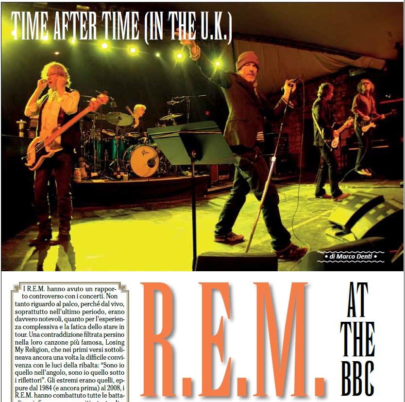 'BUSCADERO' dedica un lungo articolo a "R.E.M. Live at the BBC"