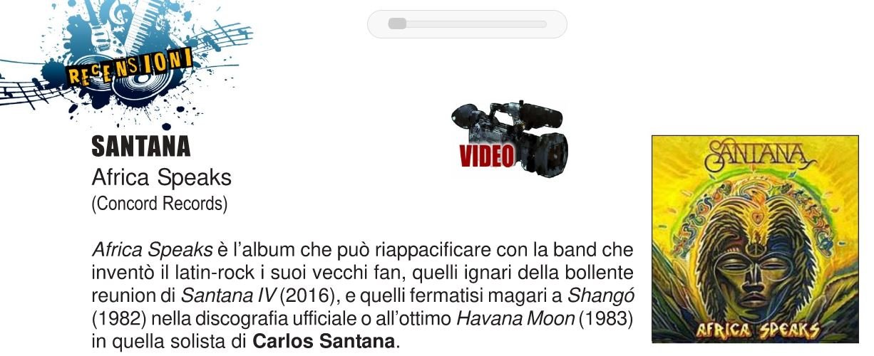 "Musicisti perfetti per la situazione e una produzione a prova di errore". Axe parla di 'Africa Speaks' di Santana