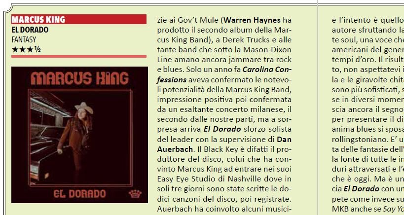 "... un album ambientato nel country-soul del Sud [...] un modo di cantare naturale, senza sforzo, avvolgente, direttamente collegato col cuore."