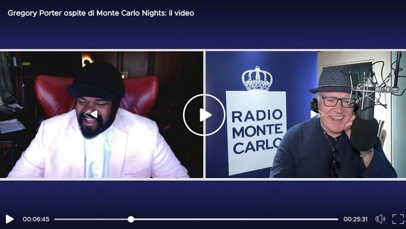 Gregory Porter ospite di Radio Monte Carlo: guarda il video!