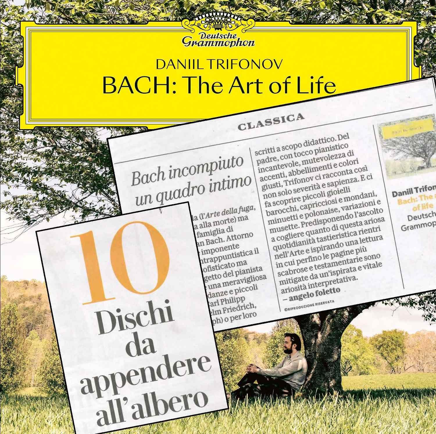 LA REPUBBLICA: IL BACH DI TRIFONOV TRA I 10 DISCHI DA REGALARE A NATALE