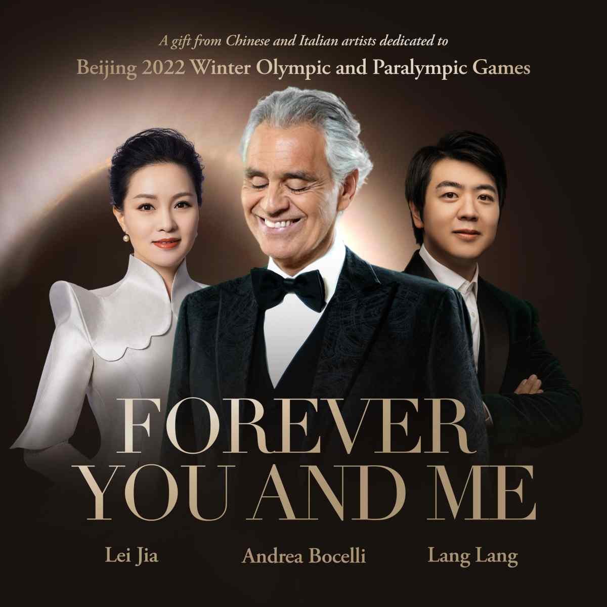 ANDREA BOCELLI, LANG LANG & LEI JIA INSIEME PER "FOREVER YOU AND ME", LA NUOVA CANZONE ISPIRATA ALLE OLIMPIADI DI PECHINO