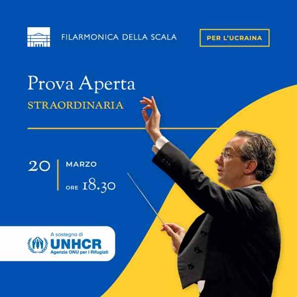 FABIO LUISI DIRIGE LA FILARMONICA DELLA SCALA A FAVORE DI UNHCR PER L’EMERGENZA IN UCRAINA