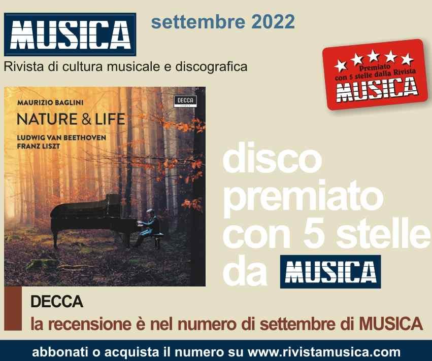 5 STELLE DI "MUSICA" PER "NATURE & LIFE" DI MAURIZIO BAGLINI