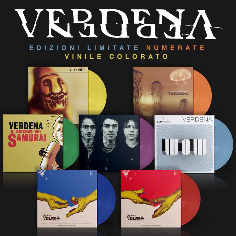 Edizione Limitata e numerata dei 7 album dei Verdena dal 30 settembre