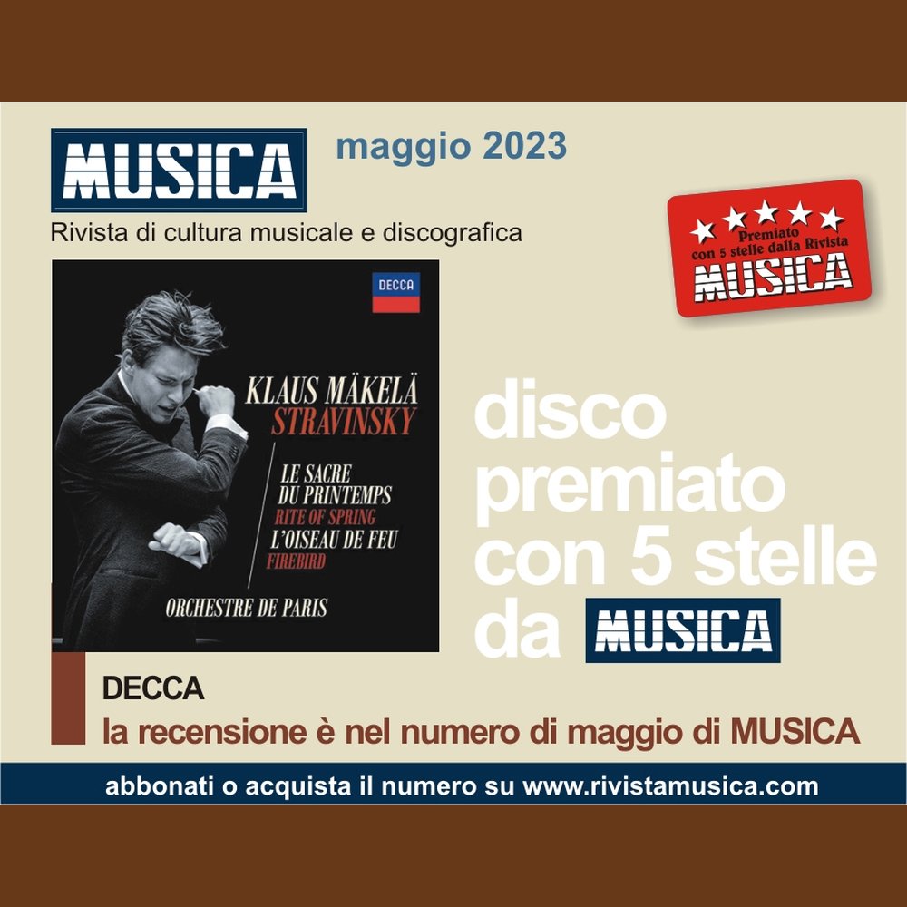 KLAUS MÄKELÄ: RECENSIONE A 5 STELLE SU MUSICA PER L’ALBUM DEDICATO A STRAVINSKY