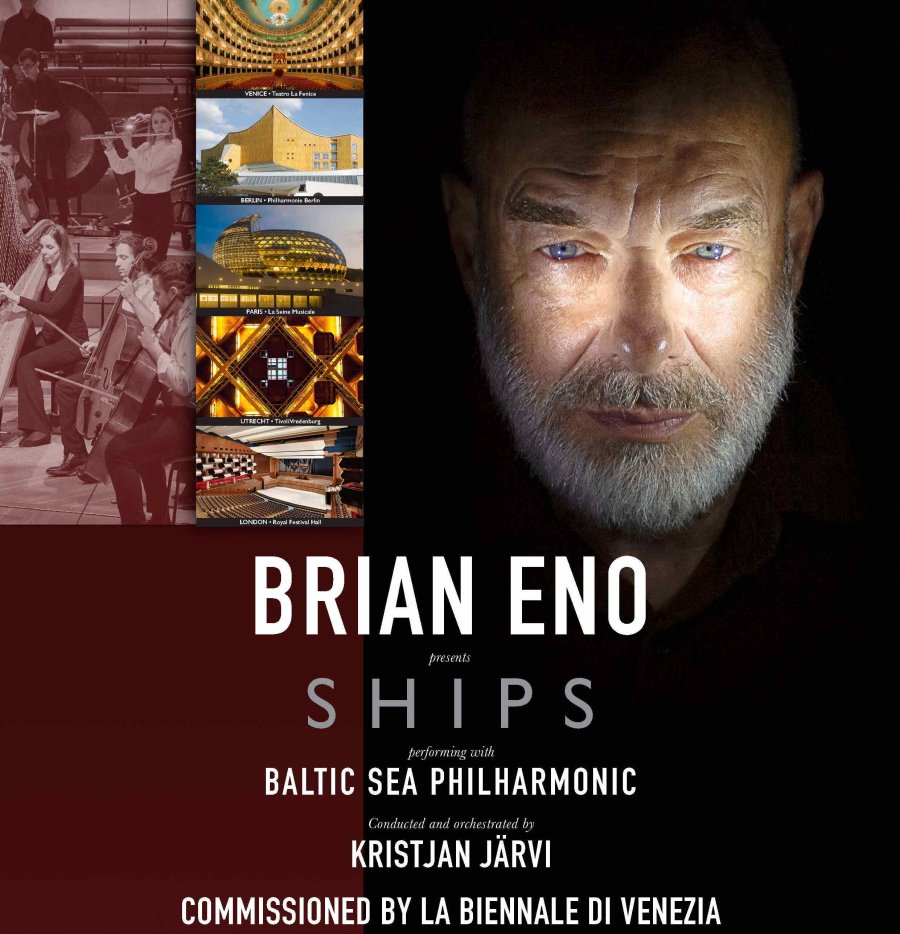BRIAN ENO PRESENTA "SHIPS", IL SUO NUOVO CONCERTO DAL VIVO CHE SARÀ ESEGUITO IN ANTEPRIMA ALLA BIENNALE MUSICA DI VENEZIA 2023