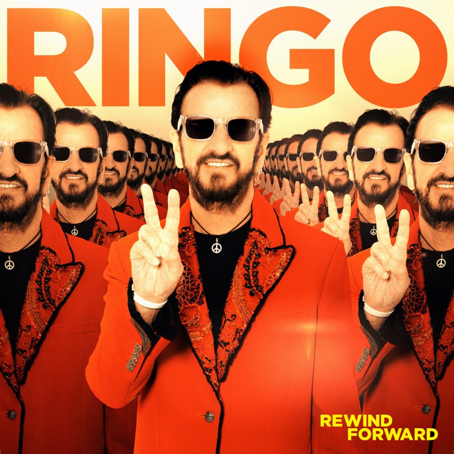 “cover del nuovo album 2023 di Ringo Starr, Rewind Forward