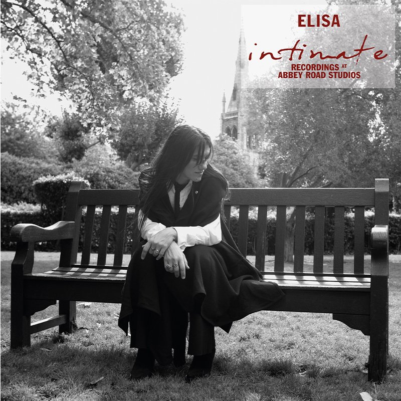 cover del nuovo album 2023 di Elisa, Intimate - Recordings at Abbey Road Studios