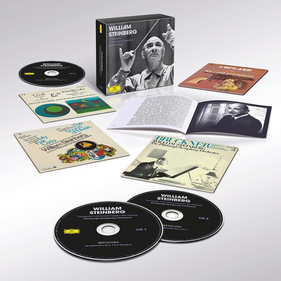 WILLIAM STEINBERG: ESCE IL 15 MARZO IL BOX CON LE REGISTRAZIONI COMPLETE COMMAND CLASSICS