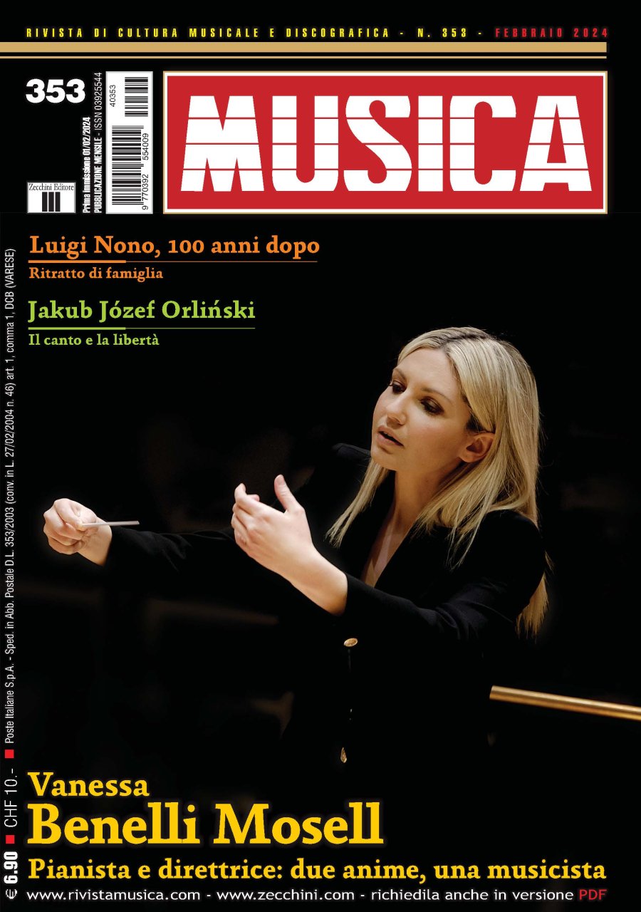VANESSA BENELLI MOSELL: COVER STORY SU MUSICA E RECENSIONE A 5 STELLE PER L'ALBUM "ITALIA"