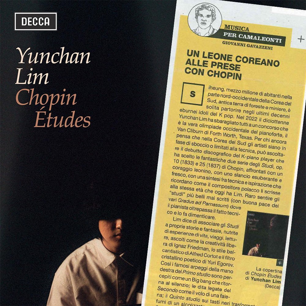 YUNCHAN LIM: "UN LEONE COREANO ALLE PRESE CON CHOPIN"