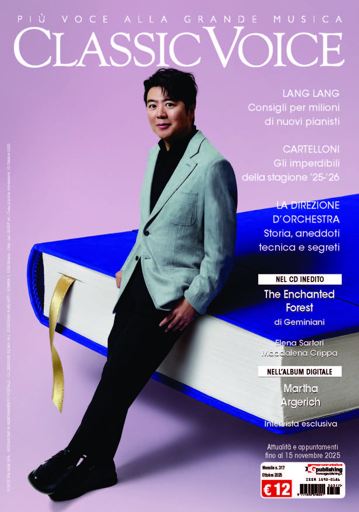 LANG LANG: COVER STORY SU CLASSIC VOICE DI OTTOBRE