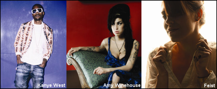 AMY WINEHOUSE E KANYE WEST DOMINANO LE NOMINATIONS PER I GRAMMY 2008