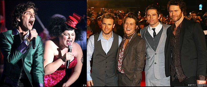 TAKE THAT, KATE NASH E KANYE WEST PROTAGONISTI AI BRIT AWARDS 2008