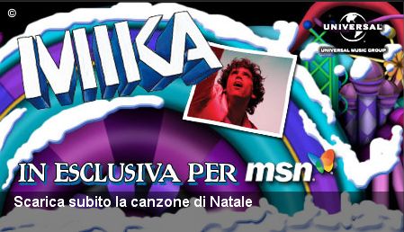 SCARICA GRATIS LA CANZONE DI NATALE CANTATA DA MIKA!