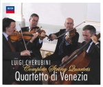 Il Quartetto di Venezia interpreta l'integrale dei Quartetti per archi di Cherubini.