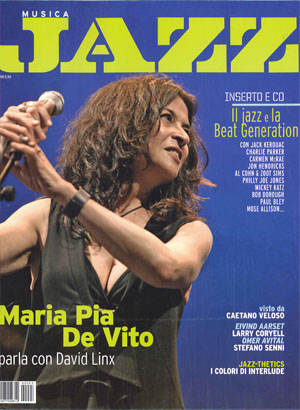 Maria Pia De Vito sulla copertina del numero di marzo di Musica JAZZ.