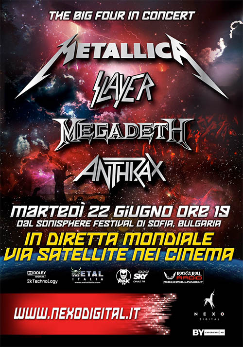 E' BOOM PER I FANTASTICI QUATTRO DELL'HEAVY METAL: METALLICA, MEGADETH, SLAYER, ANTHRAX