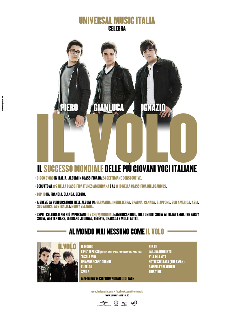 IL VOLO: il successo mondiale delle più giovani voci  italiane!