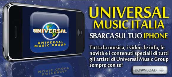 Nasce la prima applicazione ufficiale per iPhone di Universal Music Italia