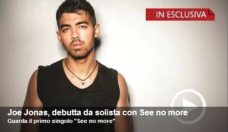 Joe Jonas: il video di "See No More" in esclusiva per l'italia su MSN!