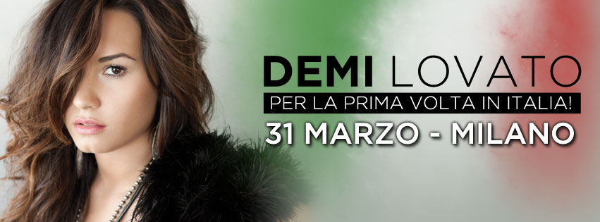 DEMI LOVATO SBARCA IN ITALIA IL 31 MARZO A MILANO!