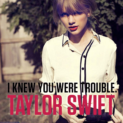 Taylor Swift: disponibile su iTunes il nuovo brano "I Knew You Were Trouble"