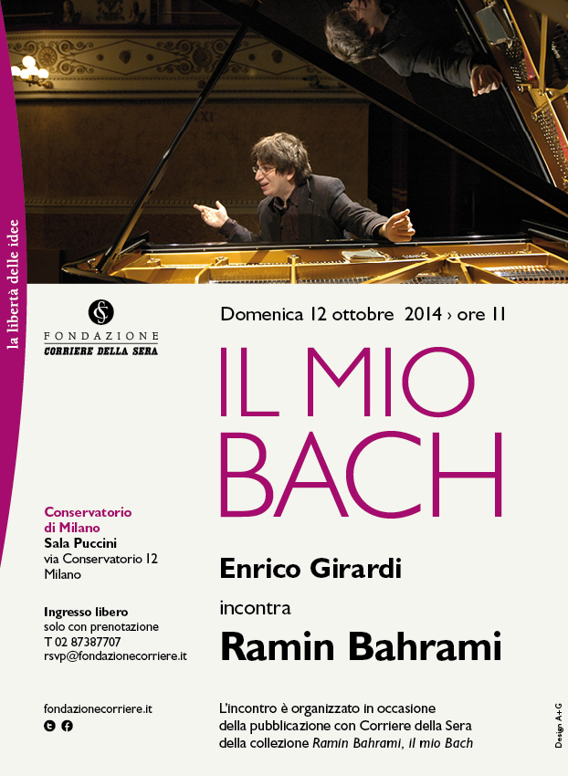 Ramin Bahrami in concerto esclusivo Domenica mattina al Conservatorio di Milano