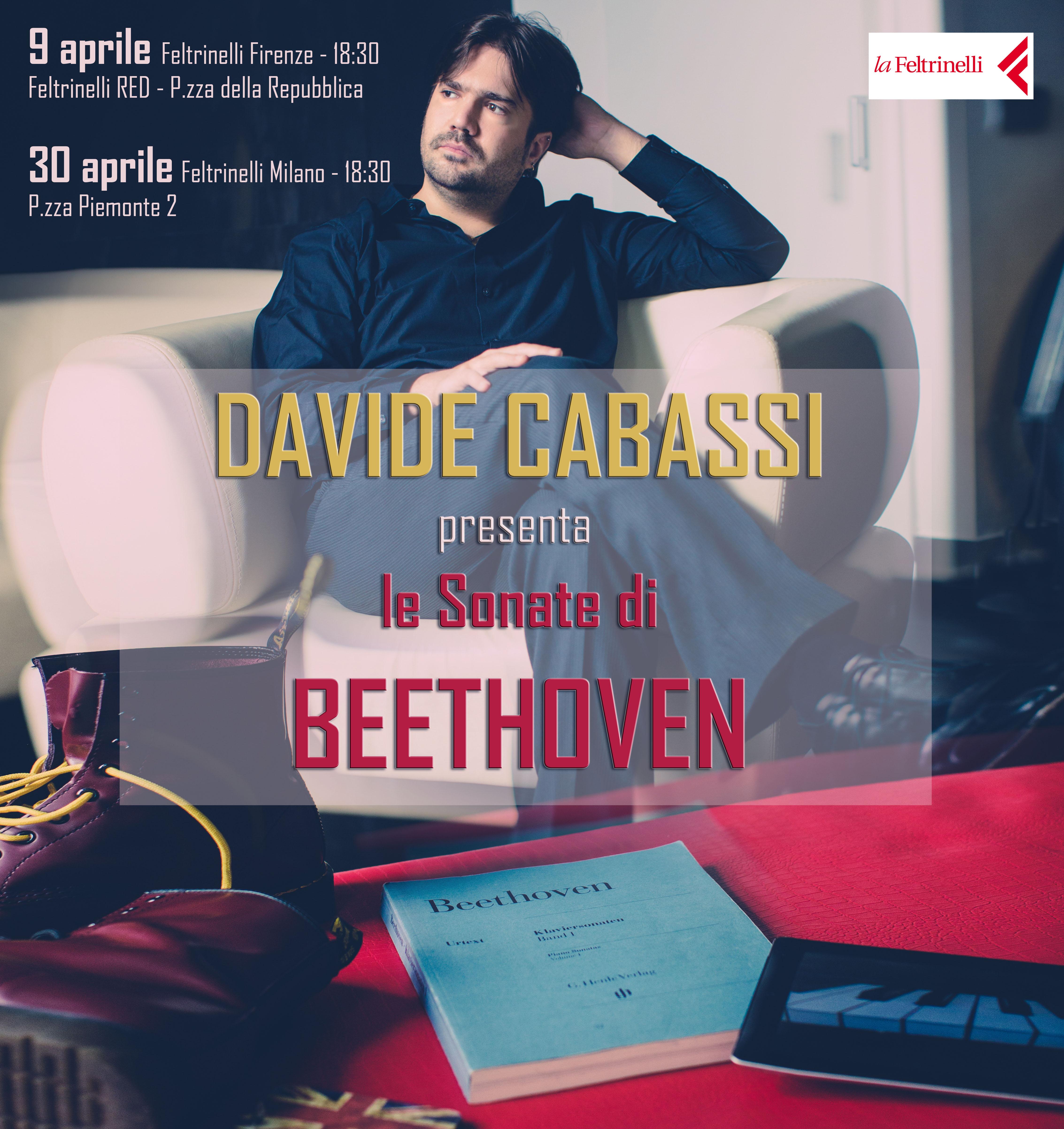 Davide Cabassi presenta il suo album in Feltrinelli