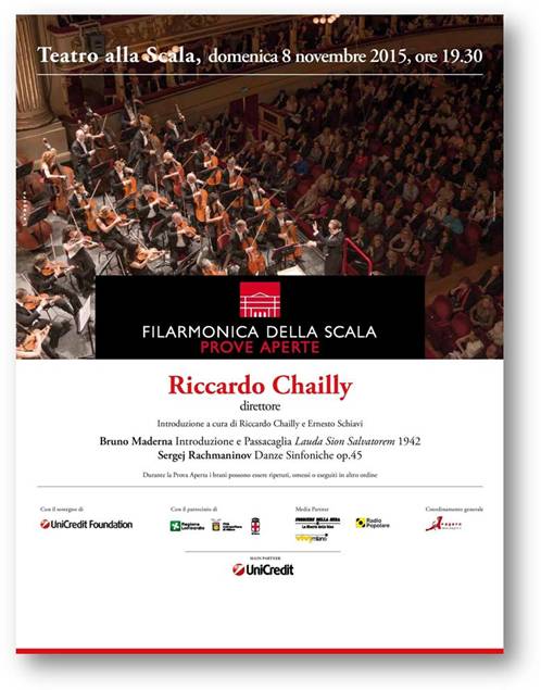 Al via le Prove Aperte della Filarmonica della Scala