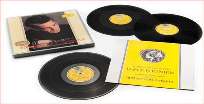 Karajan e la riedizione rimasterizzata in LP delle 9 sinfonie beethoveniane del 63