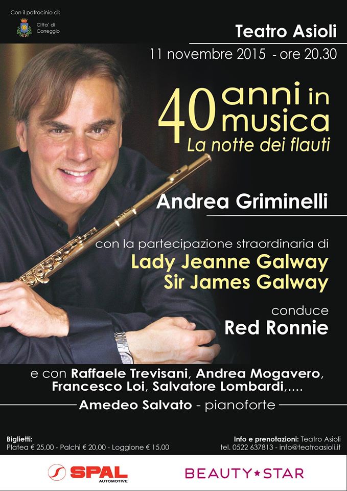40 anni in musica per Andrea Griminelli