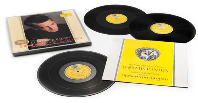 Karajan e la riedizione rimasterizzata in LP delle 9 sinfonie beethoveniane del 63