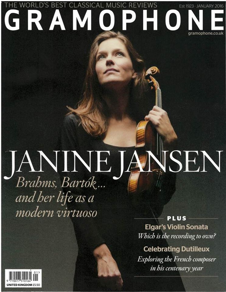 Janine Jansen in copertina sul Gramophone