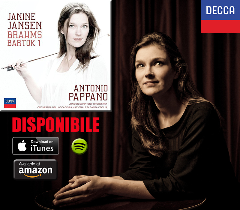 Janine Jansen : disponibile da oggi il tributo a Brahms e Bartok