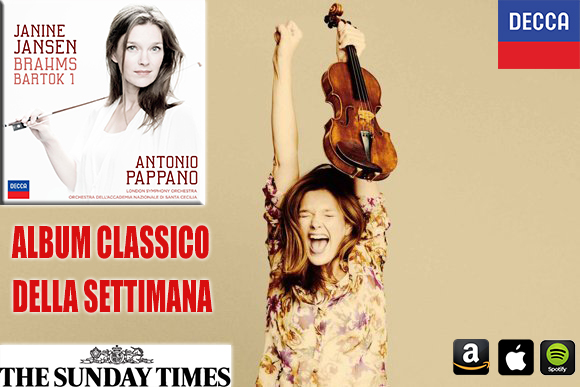 Janine Jansen incoronata dal Sunday Times
