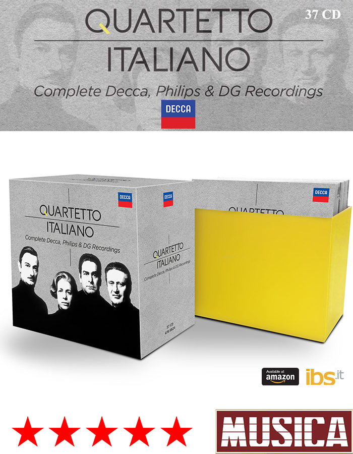 Quartetto Italiano: le 5 stelle di Musica