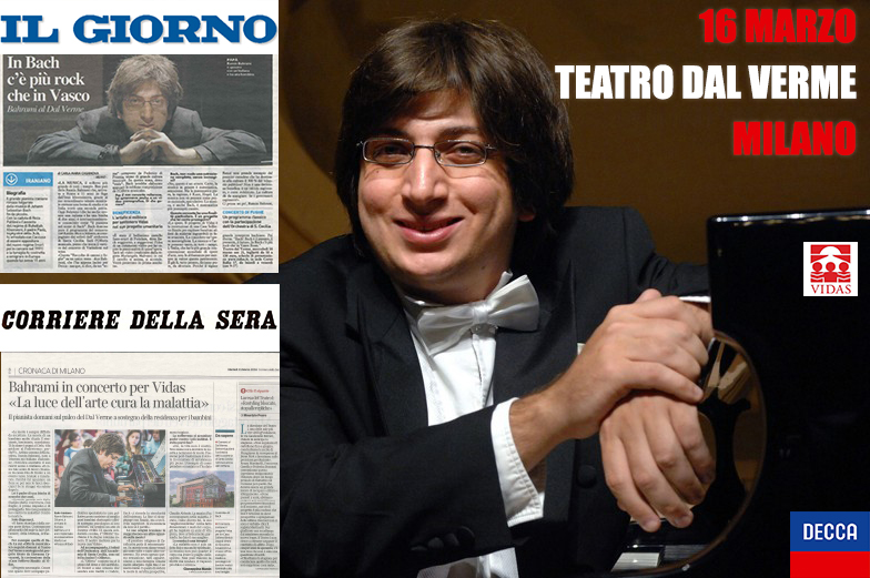 Ramin Bahrami su Il Corriere della Sera ed il Giorno