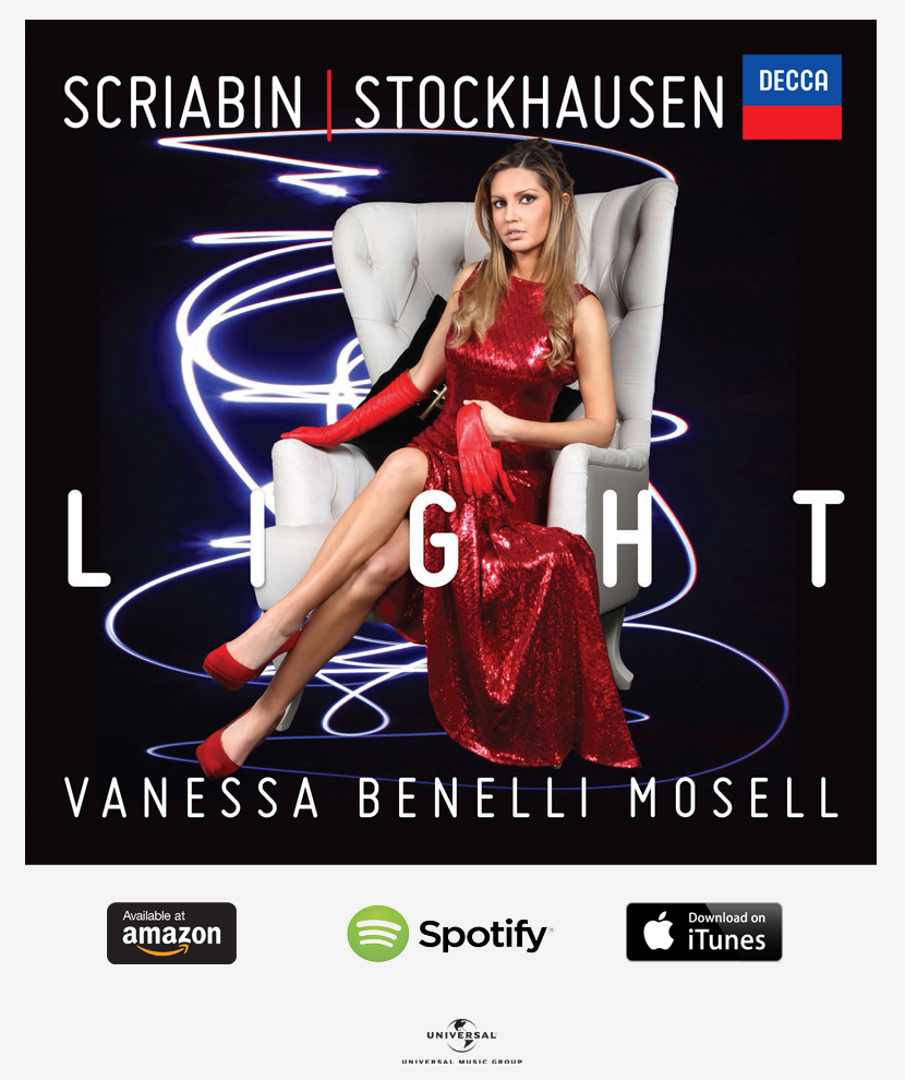 Vanessa Benelli Mosell : esce oggi LIGHT